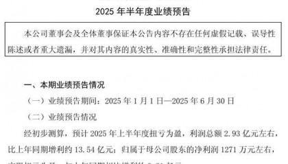 山东钢铁发布半年度业绩预告,利润总额增长近13.54亿元