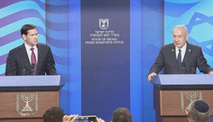 美国务卿与以总理会谈后举行新闻发布会,称必须“消灭”哈马斯