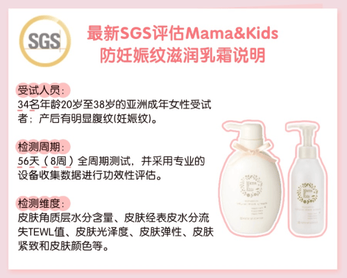 Mama&Kids防妊娠纹滋润乳霜怎样?通过SGS权威检测