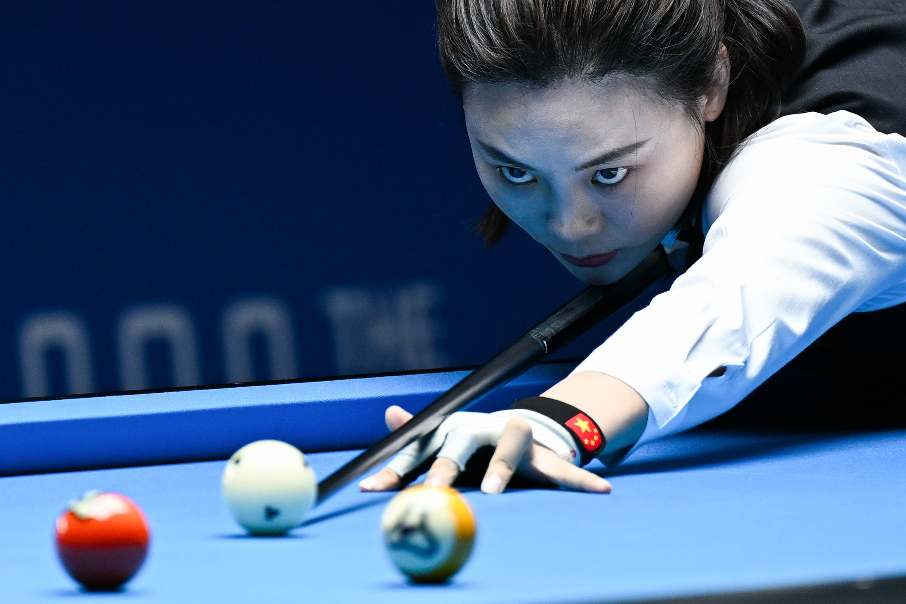 河南姑娘刘莎莎携两名队友锁定花式台球八强名额|大象闯世运