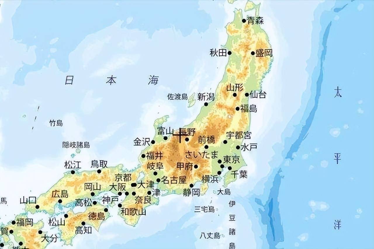日本多山地丘陵,只有三个比较大的平原